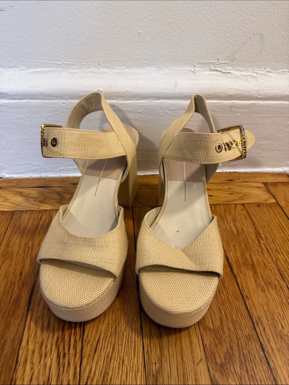 Beige Platform Slingback Heels Dolce Vita